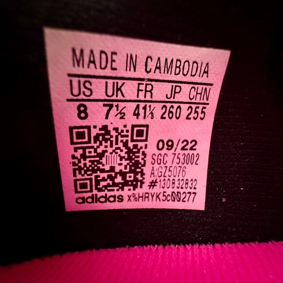 Adidas Pink Black SpeedPortal.3 Firm Ground Soccer Football Cleat Size M8/W9 NEW - Picture 9 of 11